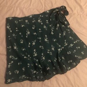 Green Gianni Bini Floral Skirt